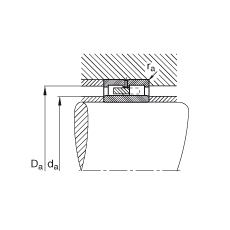 圓柱滾子軸承 NNU4938-S-M-P5-C3, 浮動軸承，雙列，可分離，帶保持架