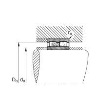 圓柱滾子軸承 NNU4164-M, 浮動(dòng)軸承，雙列，可分離，帶保持架