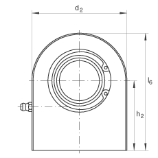 液壓桿端軸承 GF20-DO, 根據(jù) DIN ISO 12 240-4 標(biāo)準(zhǔn)，帶焊接面，需維護
